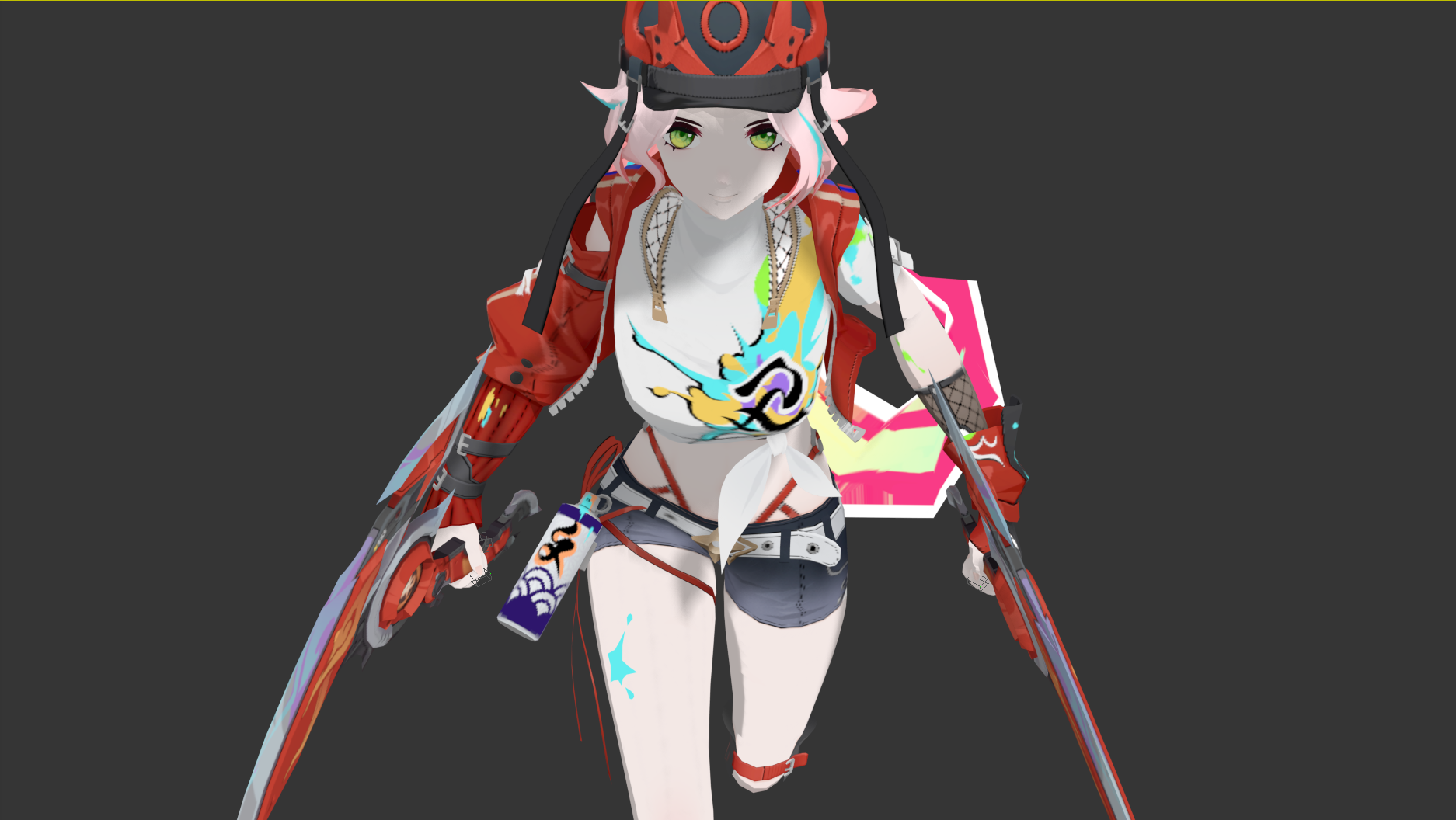 拿武器跑