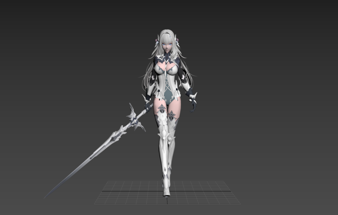 女走