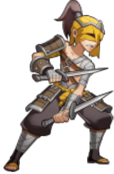 战斗待机-蒙眼刺客