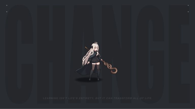 黑袍女魔法师_休闲待机