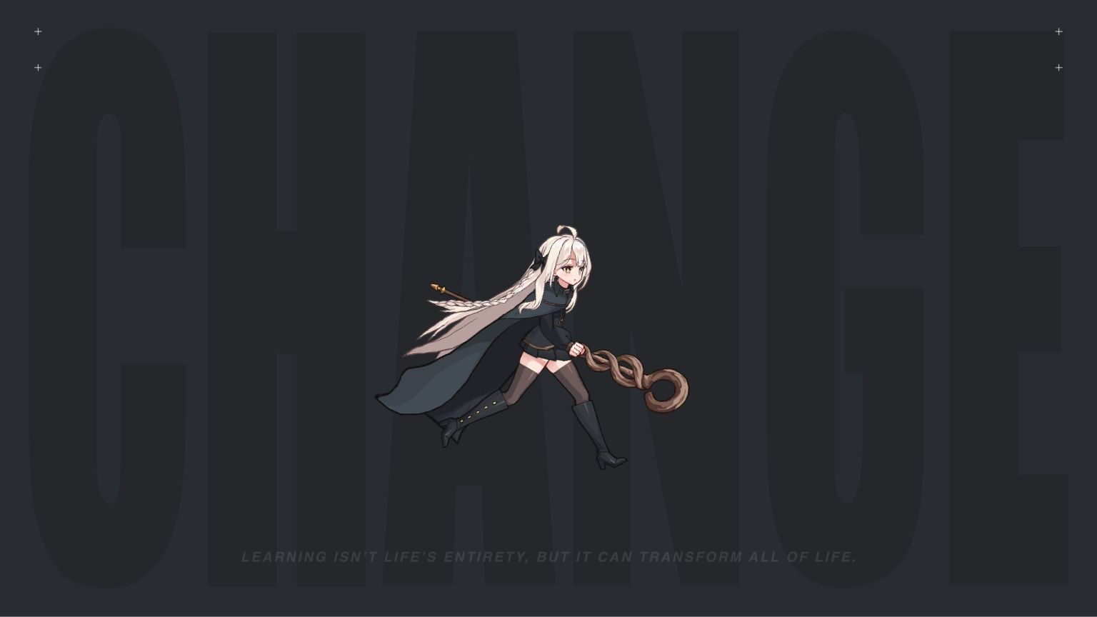 黑袍女魔法师_跑
