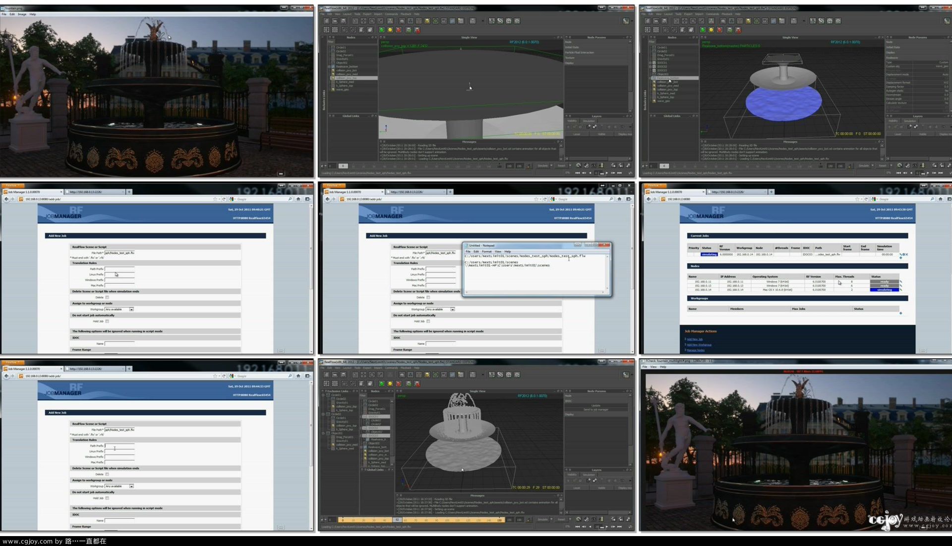 4 5 RealFlow Nodes  Simultaneous SPH Simulations, distributed jobs and tasks ass.jpg