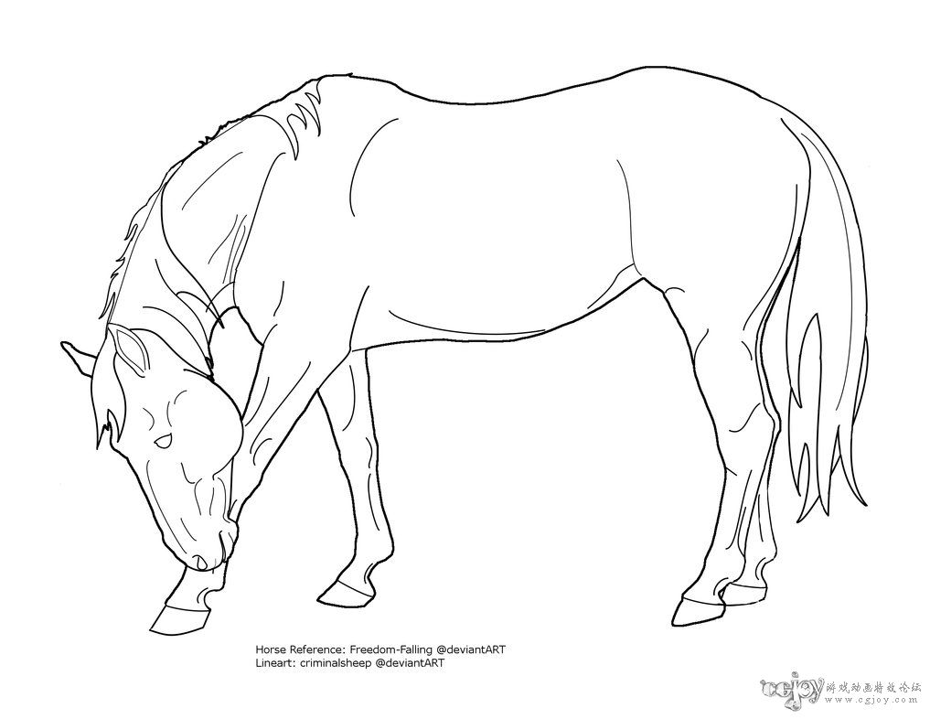 Bowing_horse_lineart_by_criminalsheep.jpg