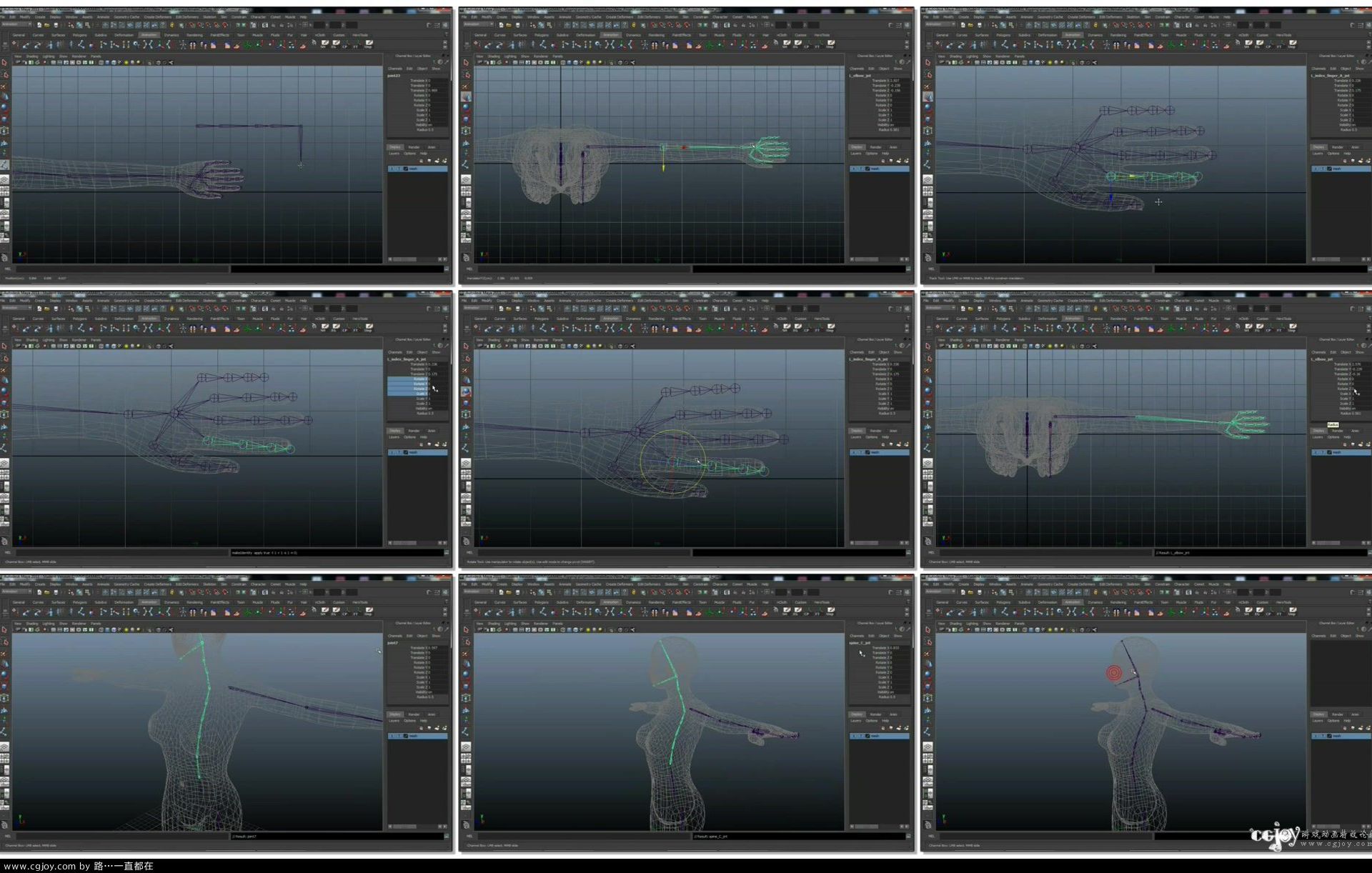 Maya Character Rigging (Session #1 -- part 3 6) -- Creating Joints for a Charact.jpg