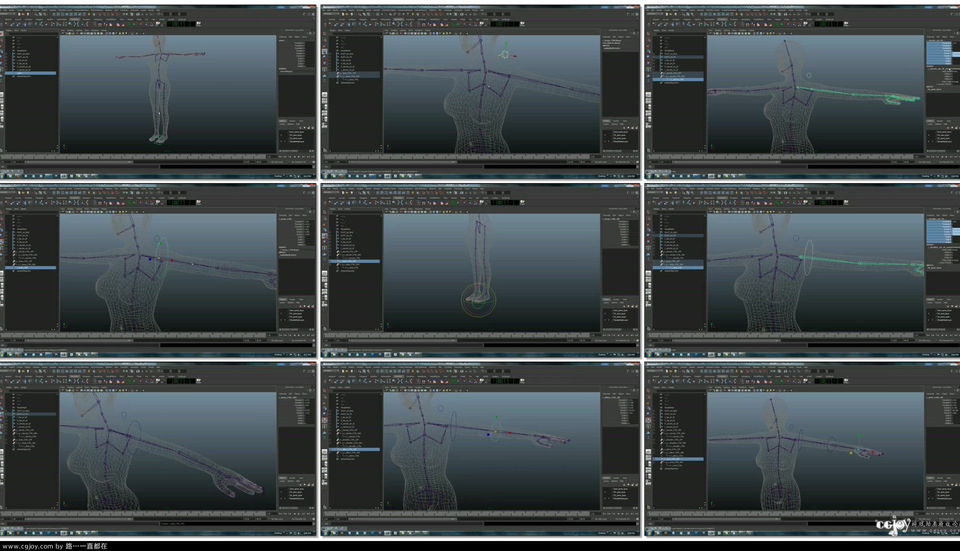 Maya Character Rigging Tutorial - Rigging the Arm   Hand with FK - (Session #3 -.jpg