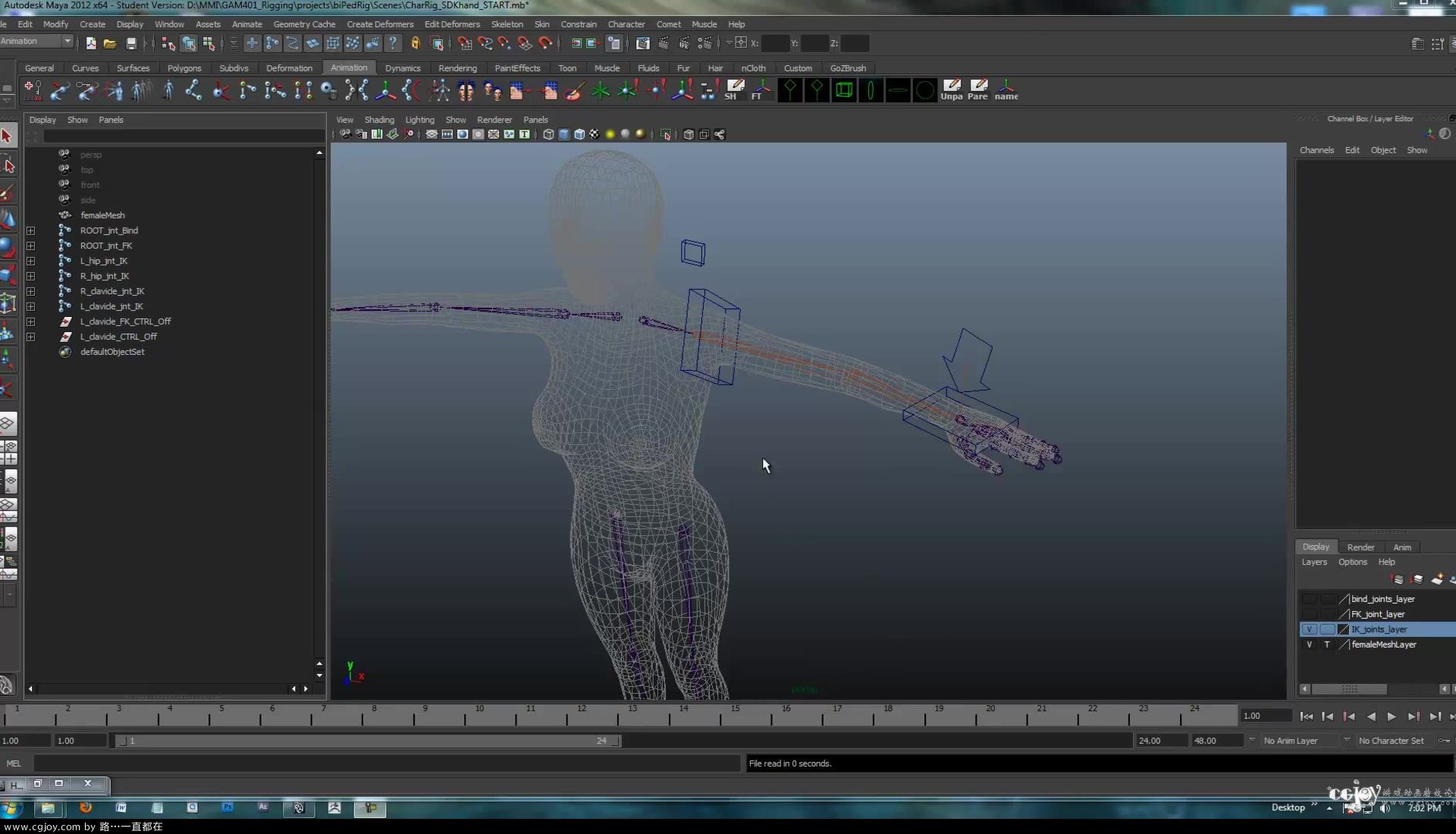 Maya Character Rigging Tutorial - Rigging the Hand with SDK - (Session #5 -- par.jpg