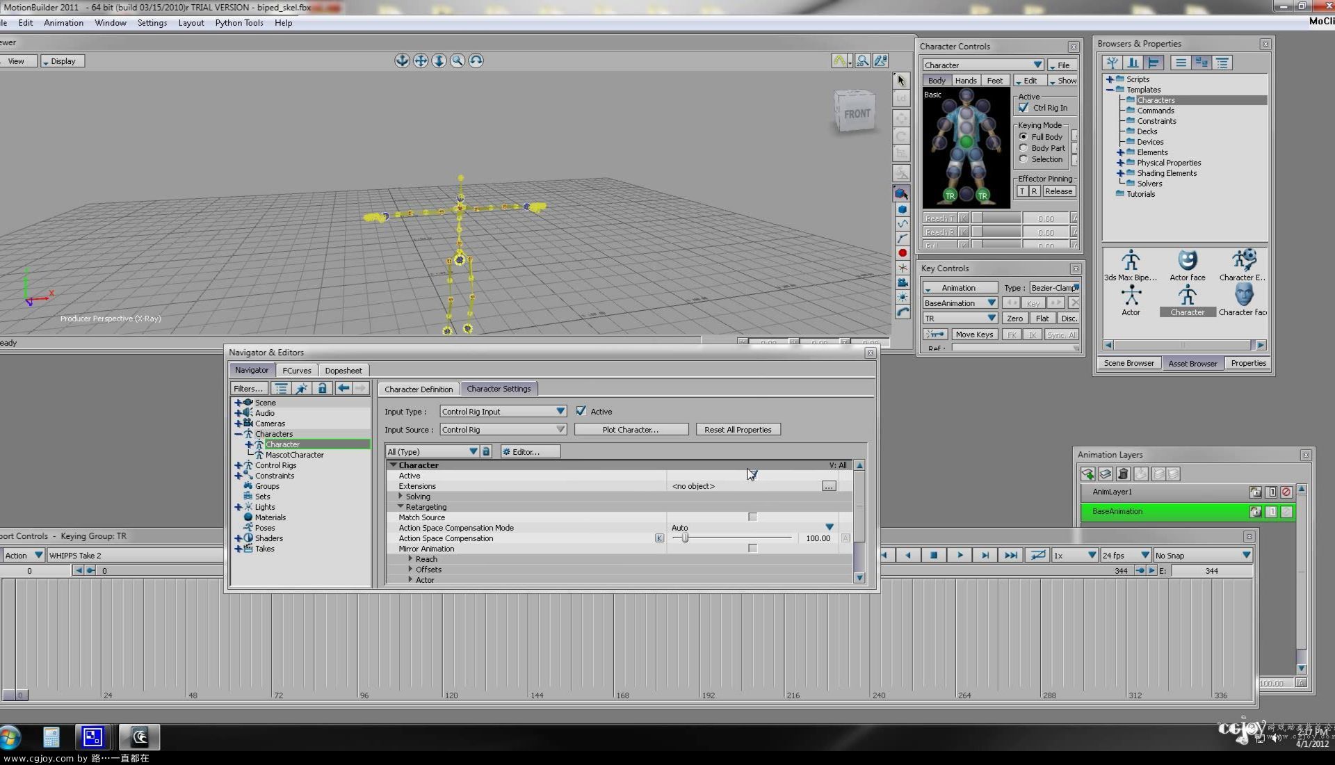 Autodesk MotionBuilder Tutorial, Importing Truebones Motion Capture and Merging .jpg