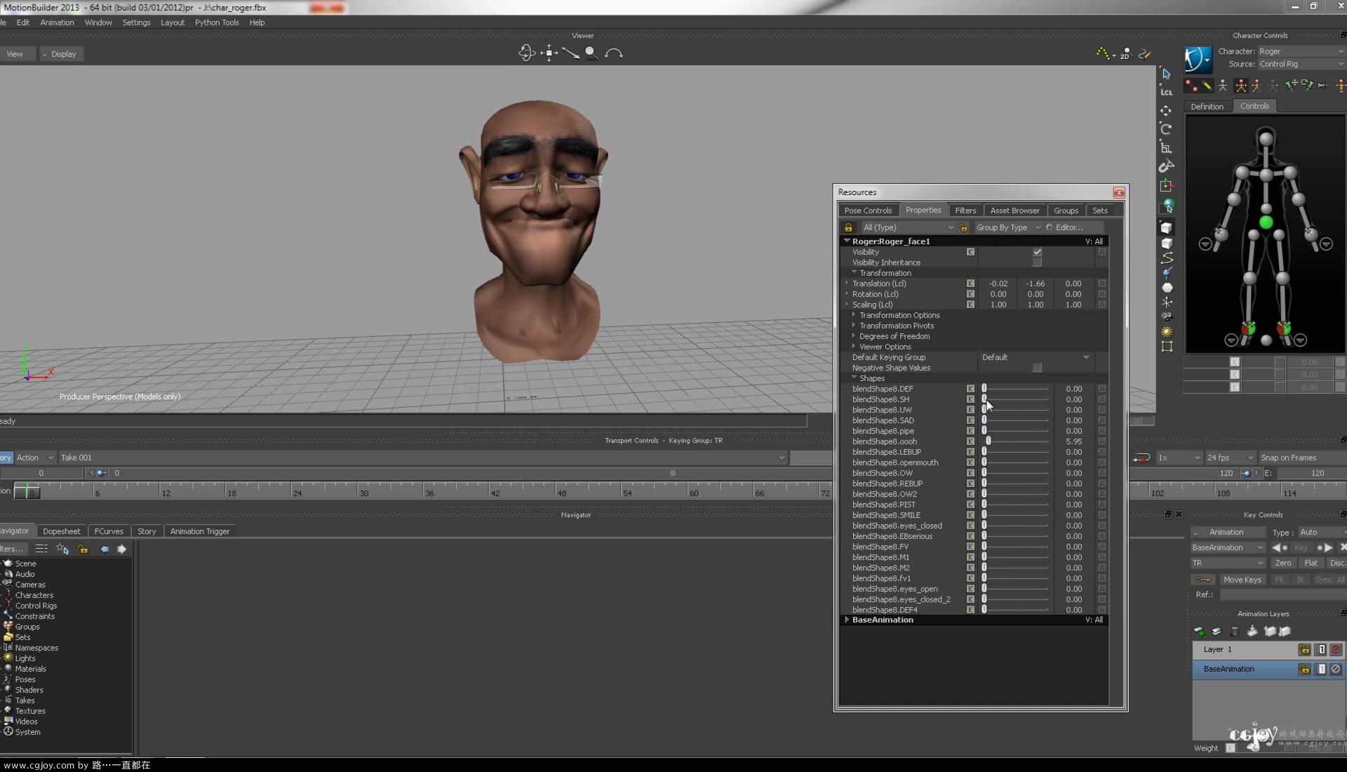 Using Faceshift Optical Marker Data to Drive a Character Face in Autodesk Motion.jpg