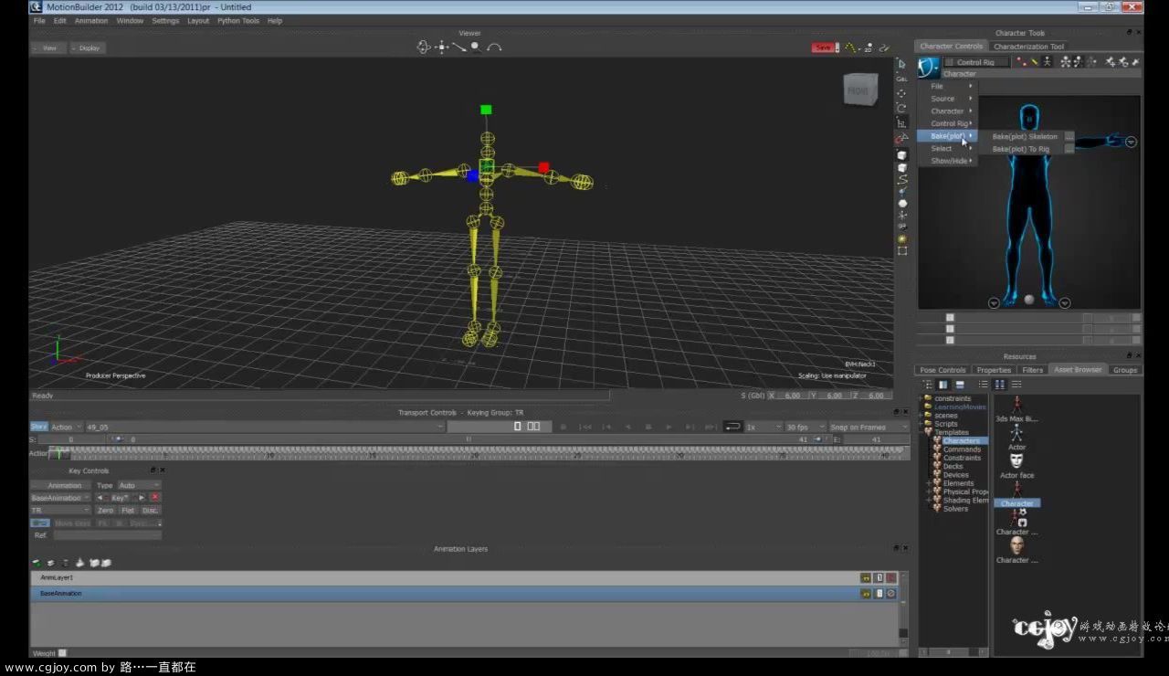 MotionBuilder基础Part3 .bvh 应用到 MB Control Rig 其他资源 Powered by Discuz!