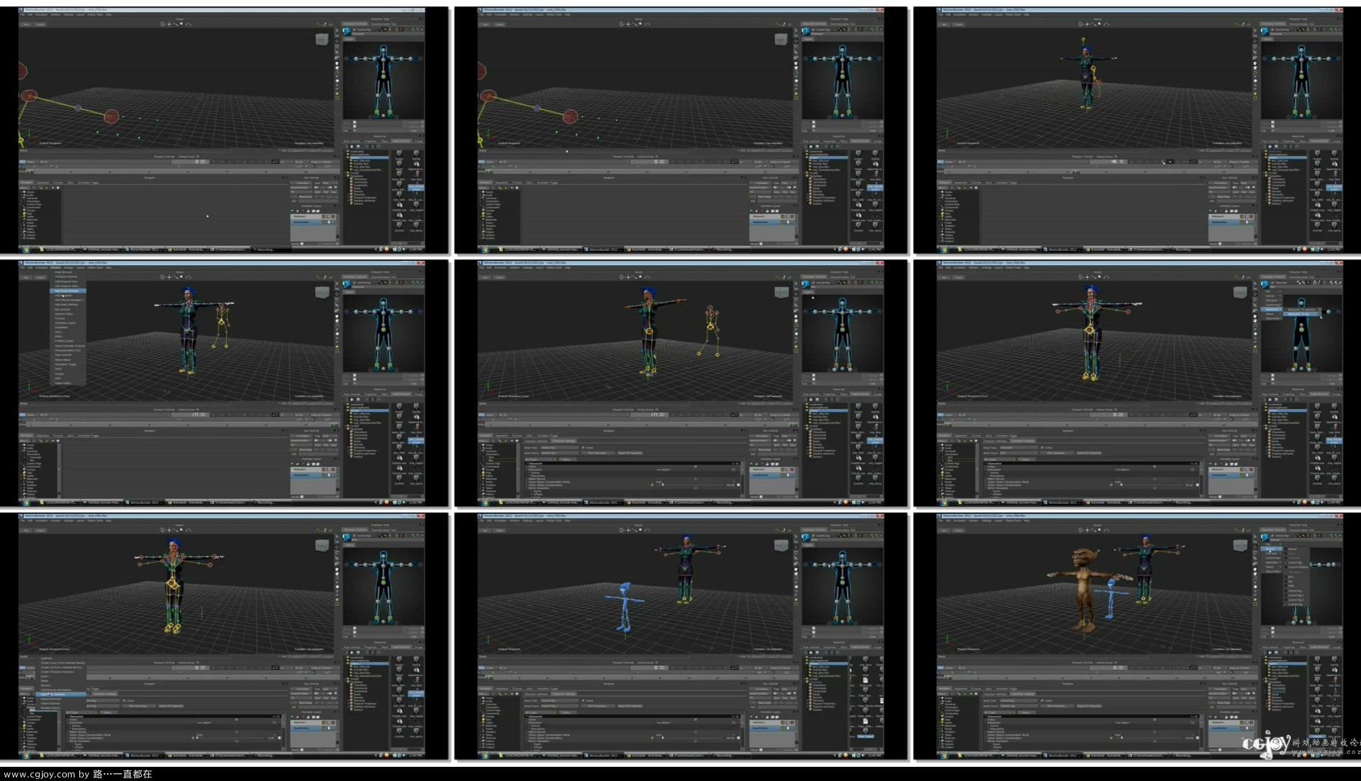 MotionBuilder Speed Tutorial (Basic Part4) Applying free .bvh Mocap data to a 3D.jpg