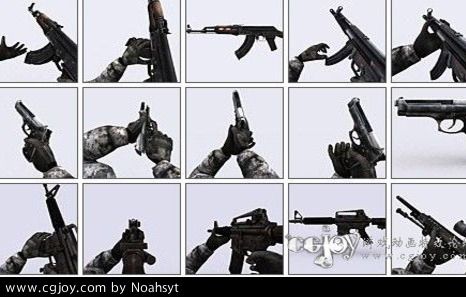 3DRT Modern Firearms Animated pack 1.0 unity3d ִǹģͰ.jpg
