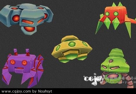 Low Poly Space Invader Set unity3d ģ.jpg