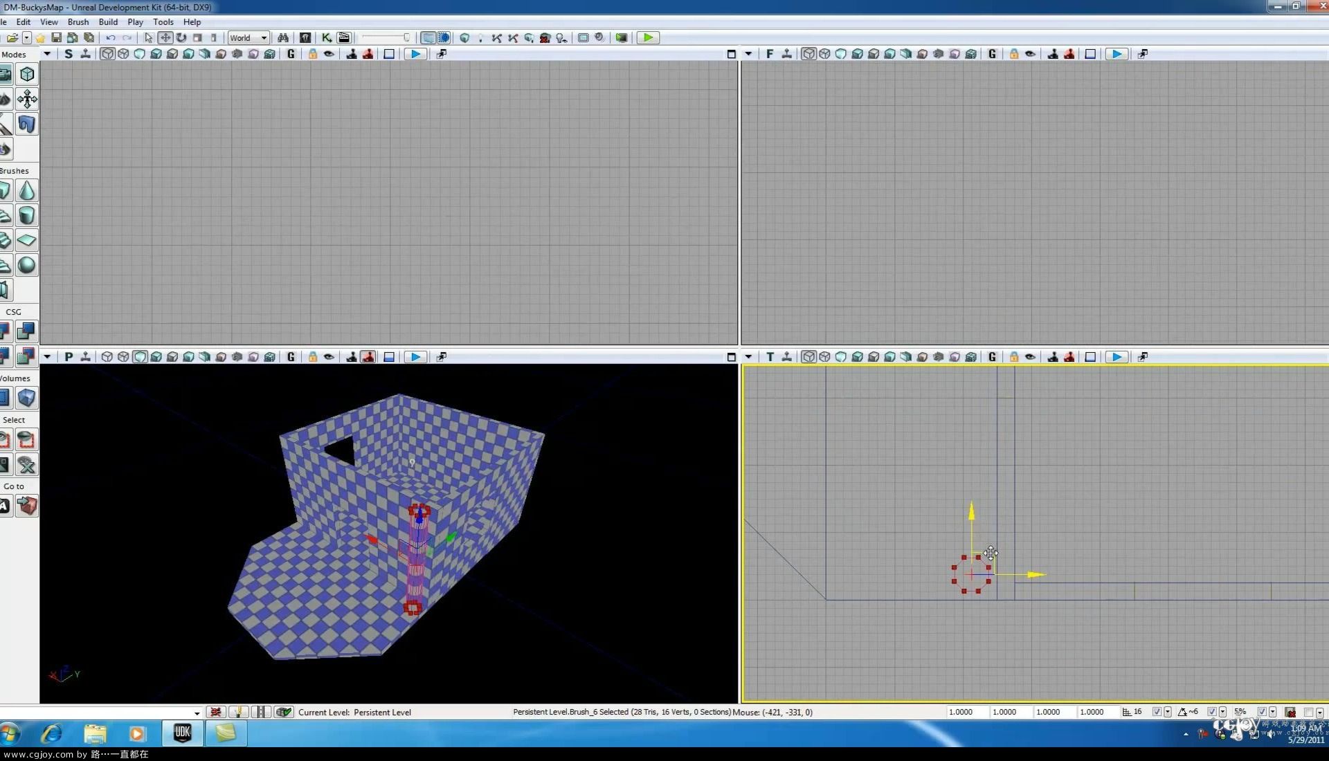 Unreal Development Kit UDK Tutorial - 14 - Adding Pillars to the House.flv_20131.jpg