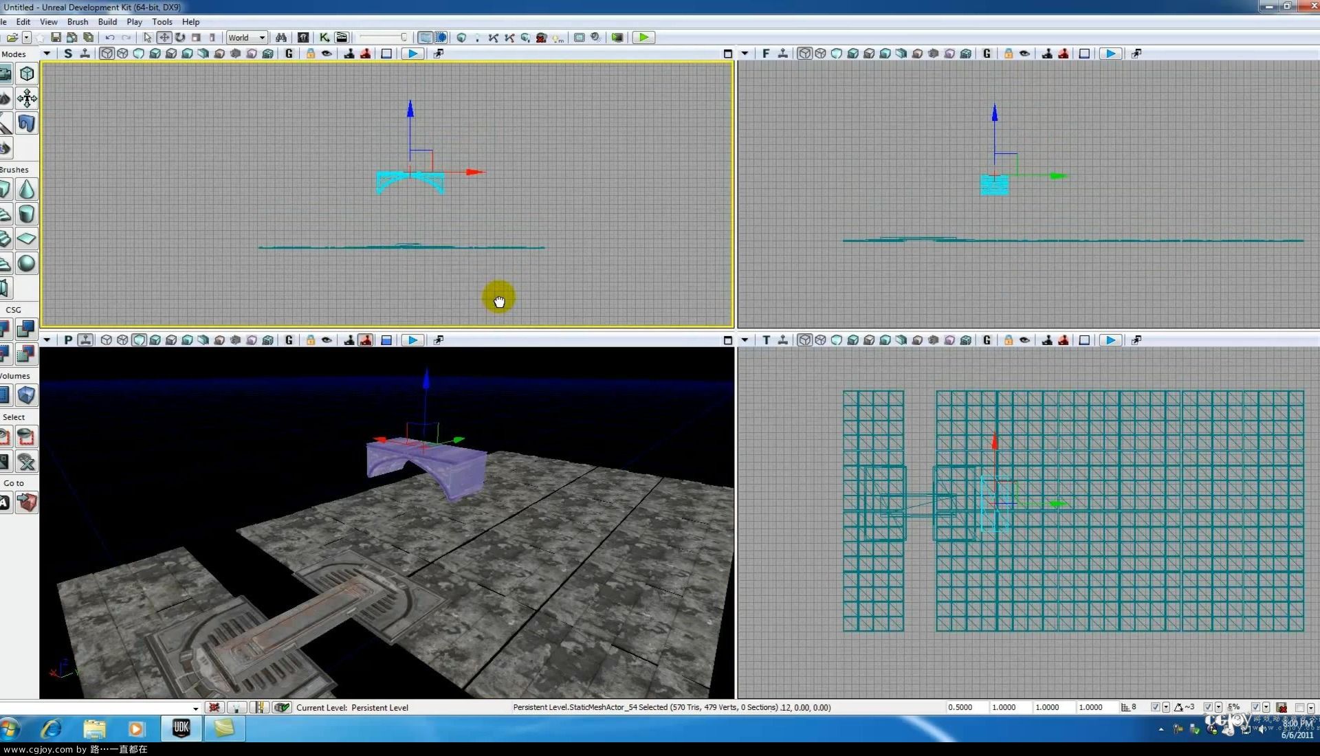 Unreal Development Kit UDK Tutorial - 30 - Arches and Walls.mp4_20131011_222556.735.jpg