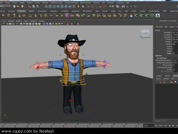 Maya 20123dģ - Chuck Maya 2012 Rig 3d model .jpg