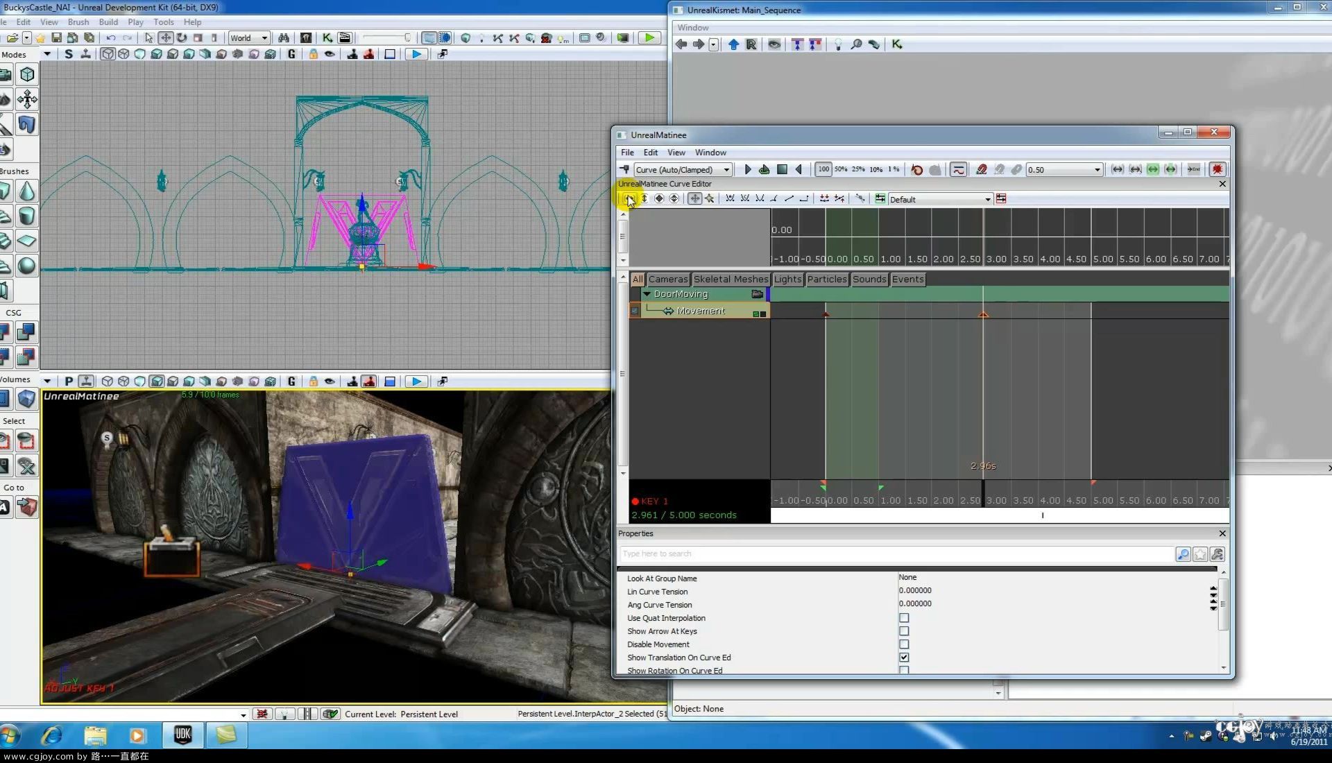 Unreal Development Kit UDK Tutorial - 58 - Finishing the Door Animation.flv_2013.jpg