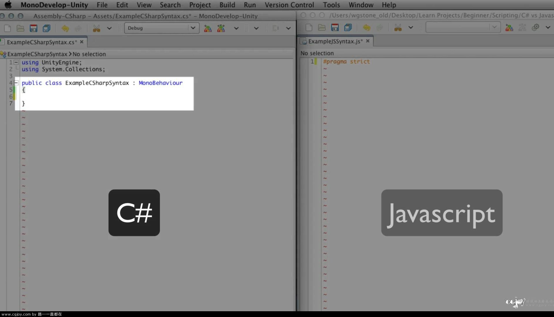 C# vs JS syntax - Unity Official Tutorials.mp4_20131028_223425.506.jpg