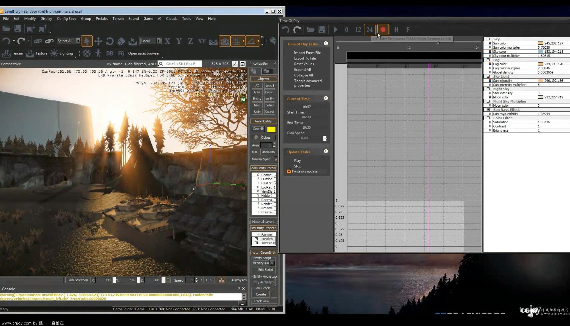 CryEngine 3 SDK (Sandbox) Tutorial part 16   Time of day [HD].flv_20131030_143959.957.jpg