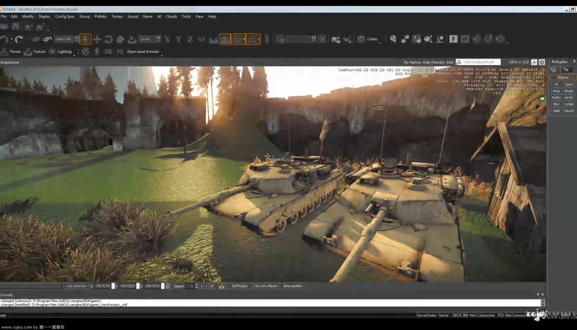 CryEngine 3 SDK (Sandbox) Tutorial part 17   The Sun&amp;#39;s path  [HD].flv_2013.jpg