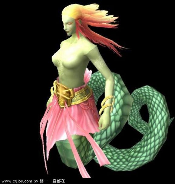 蛇妖女模型