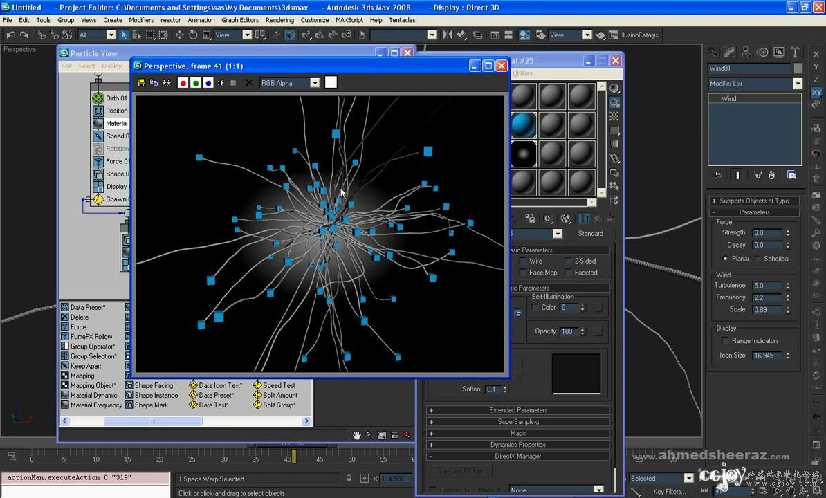 3dsmax P-flow Wires Creation - Tutorial.flv_000734.002.jpg