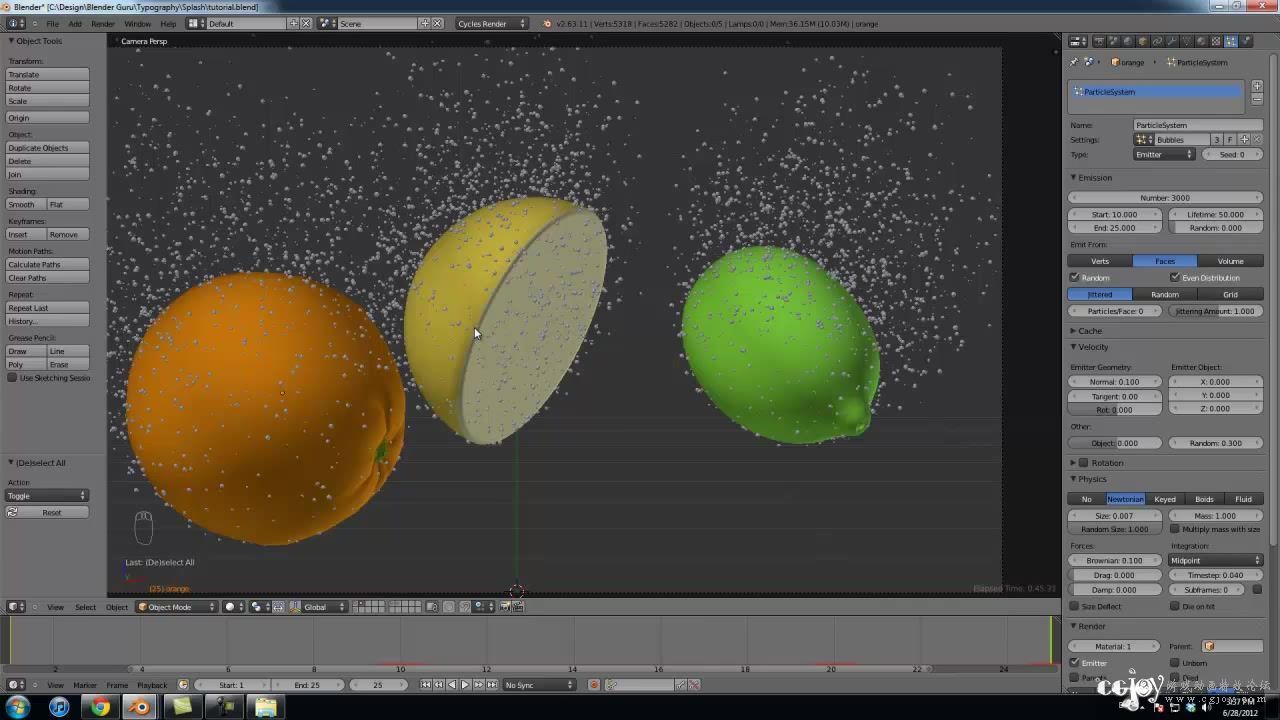 Create a Photorealistic Fruit Splash in Blender - Tutorial.mp4_004526.651.jpg