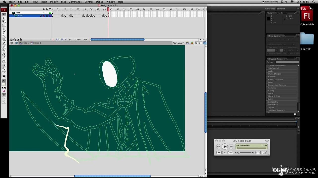 Flash Animation Tutorial #13.1  Setting up your file for AE.mp4_20140519_154047.996.jpg