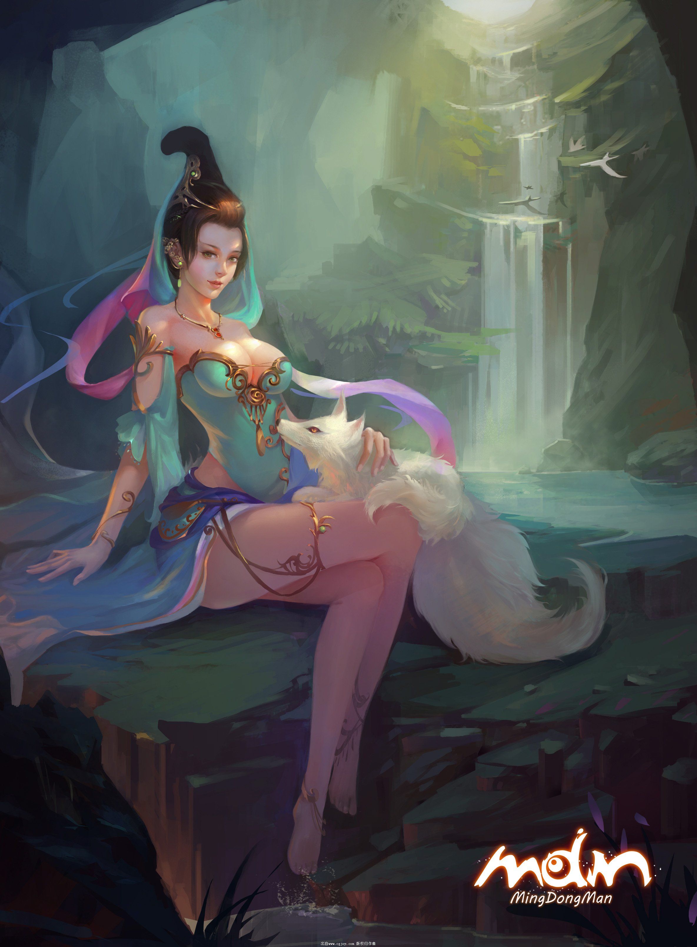 名动漫角色原画作品赏-青丘狐传说