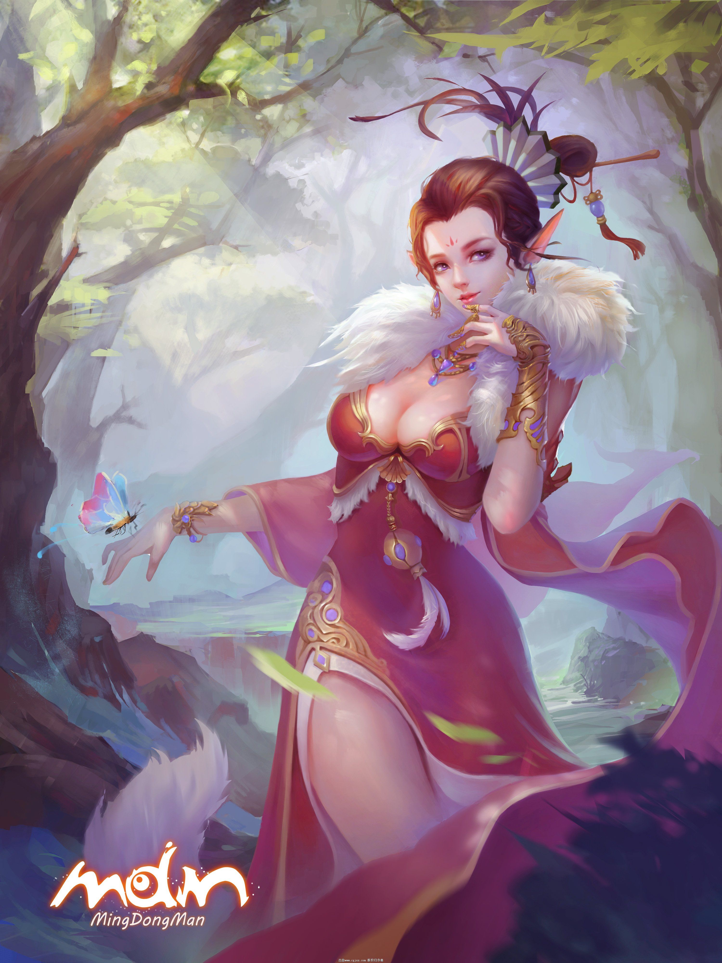 名动漫角色原画作品赏-青丘狐传说