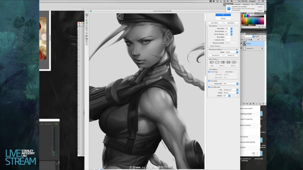 Cammy SF5 Pinup Painting_20160901005640.JPG