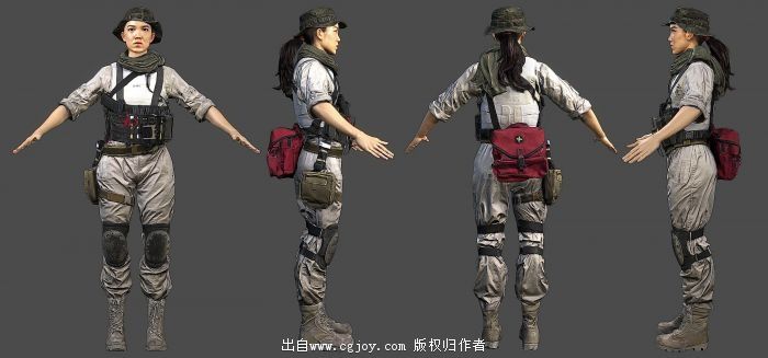 发一个爹4汉娜的模型战地4