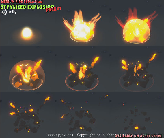Stylized Explosion Pack 1卡通爆炸