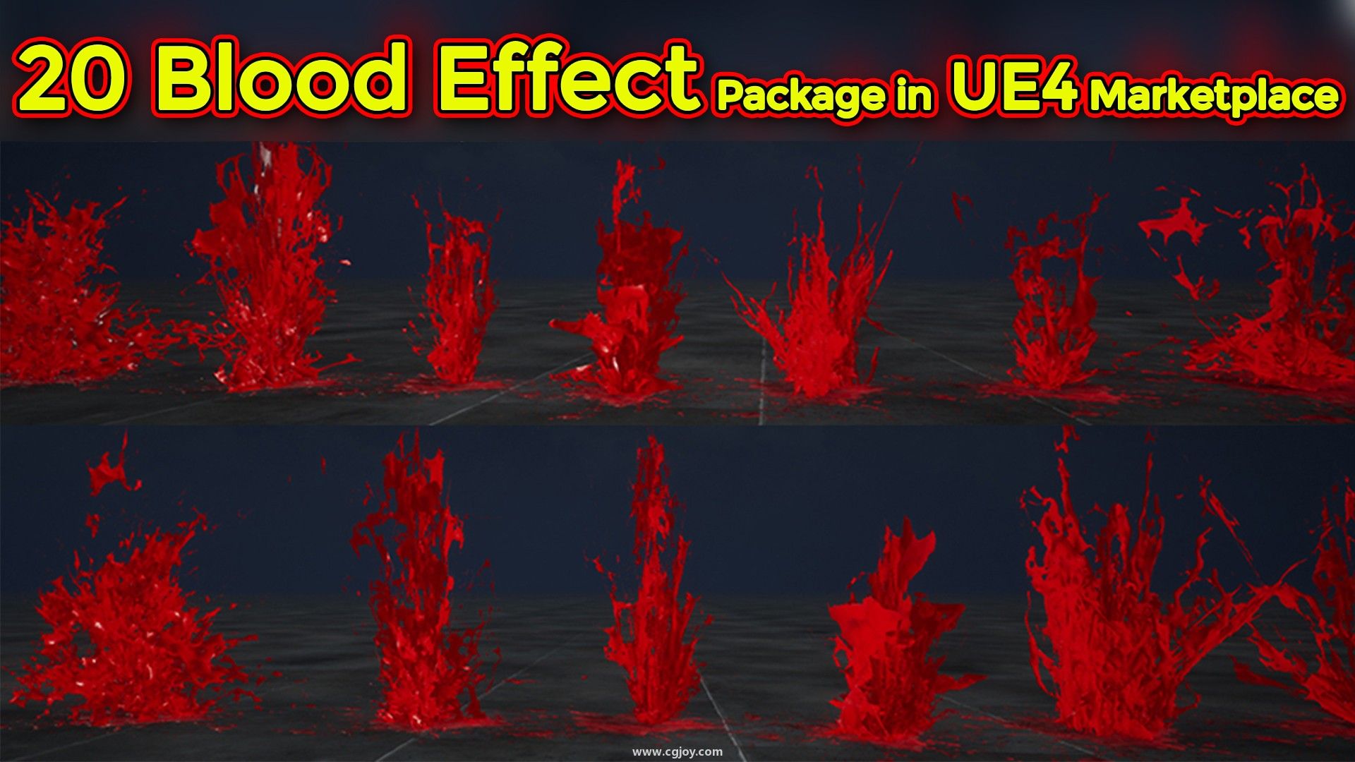 20 Blood Effect Package in UE4 Marketplace.jpg