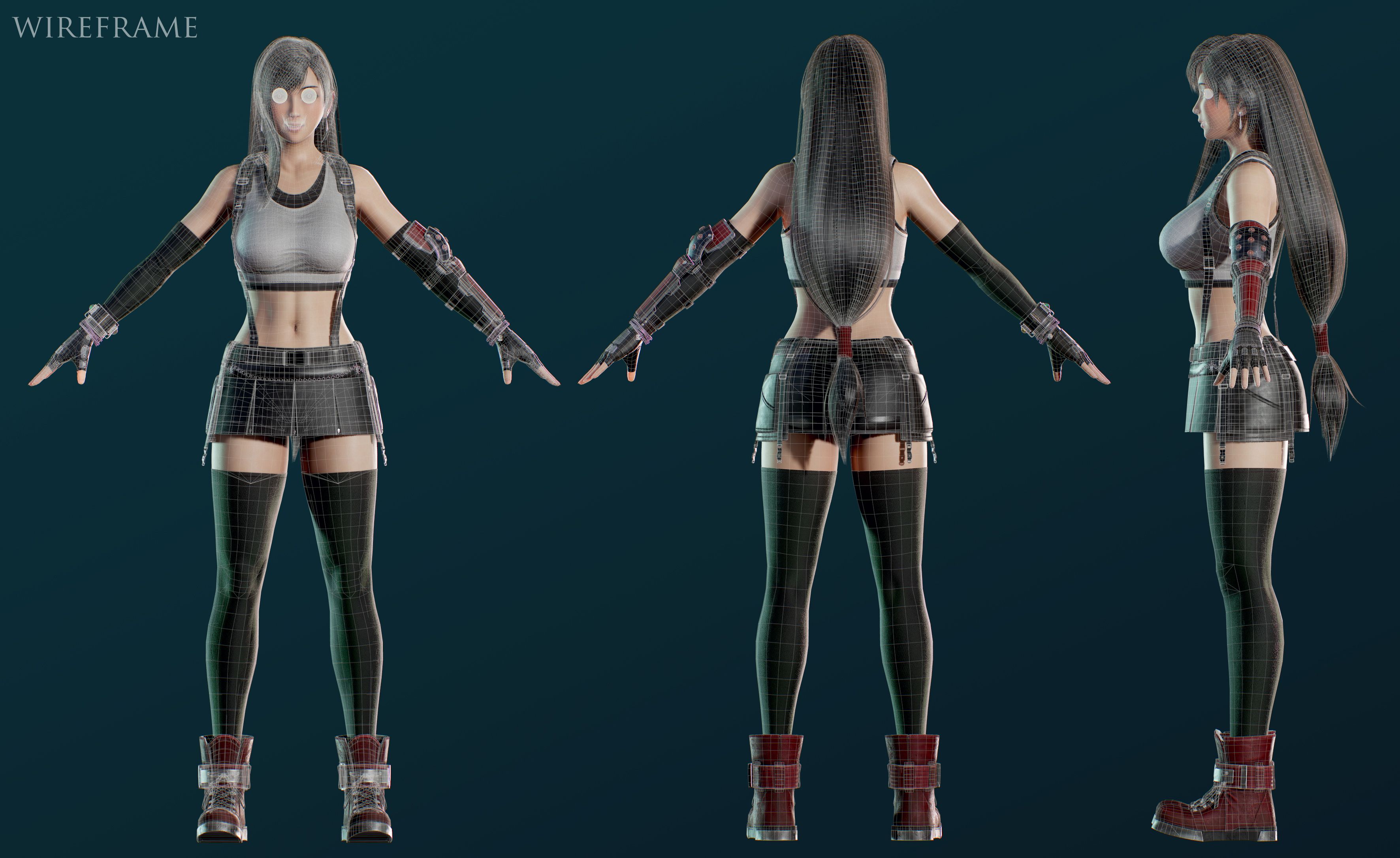 FullClothes + Wireframe