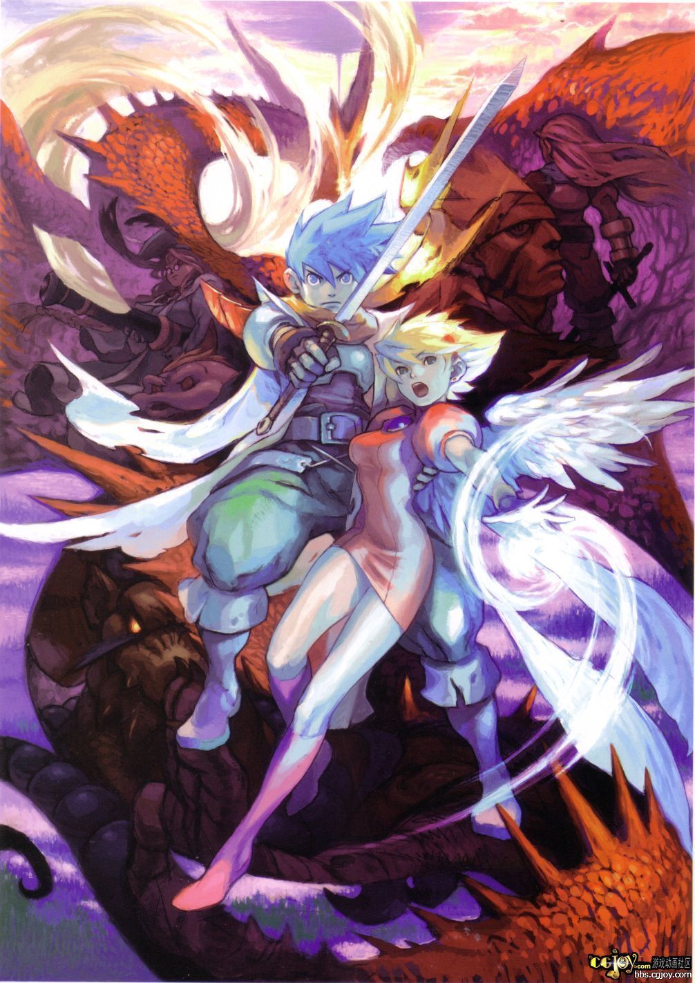 capcom breath of fire 龙战士角色设定画册