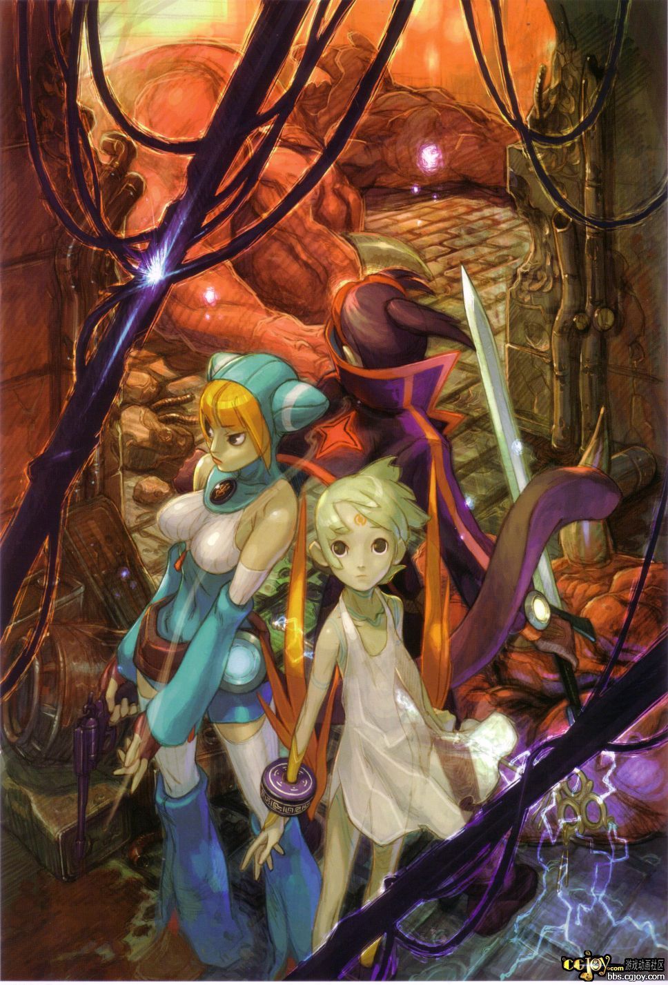 capcom breath of fire 龍戰士角色設定畫冊