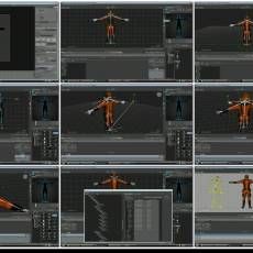 BlenderļMotionBuilder̳--(How to apply a mocap file to a FREE Blende...