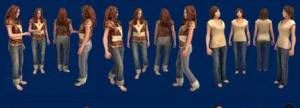 16Ͷ 16 3d People Models - Casual Revolution Serie