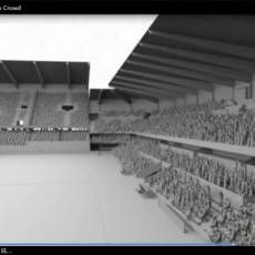 ȺPopulating Stadium with Golaem Crowd