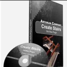 3dsMax¥Artakan Create Stairs 2.3.0 For 3ds Max Win