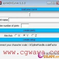 MayaϴԼǹYS_spineOnCurve 1.3.0