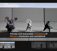 UE4虚幻 新版 动画重定向插件Mixamo Animation Retargeting 4.26