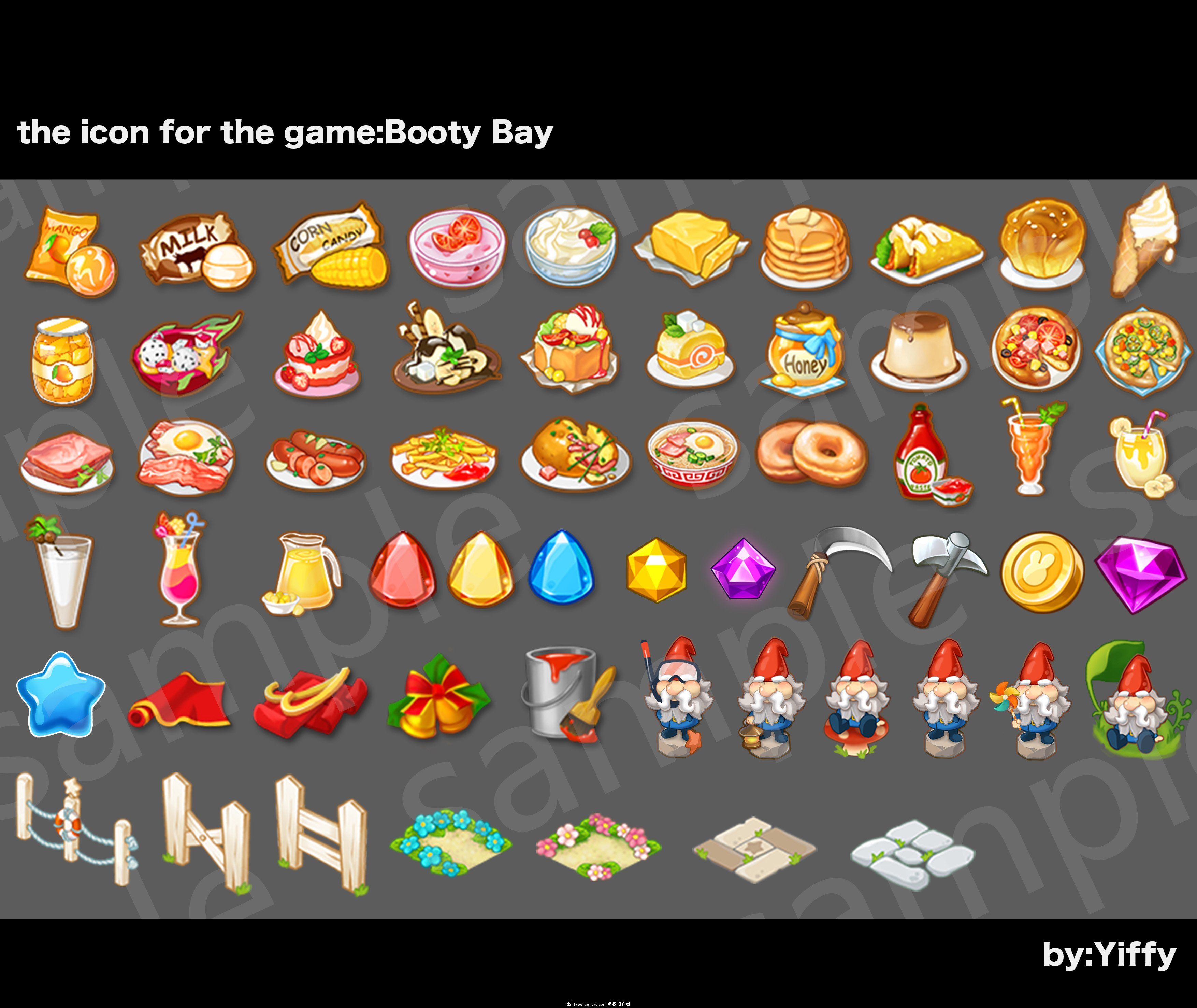 部分icon-角色原画-CG作品网 - Powered by Discuz!