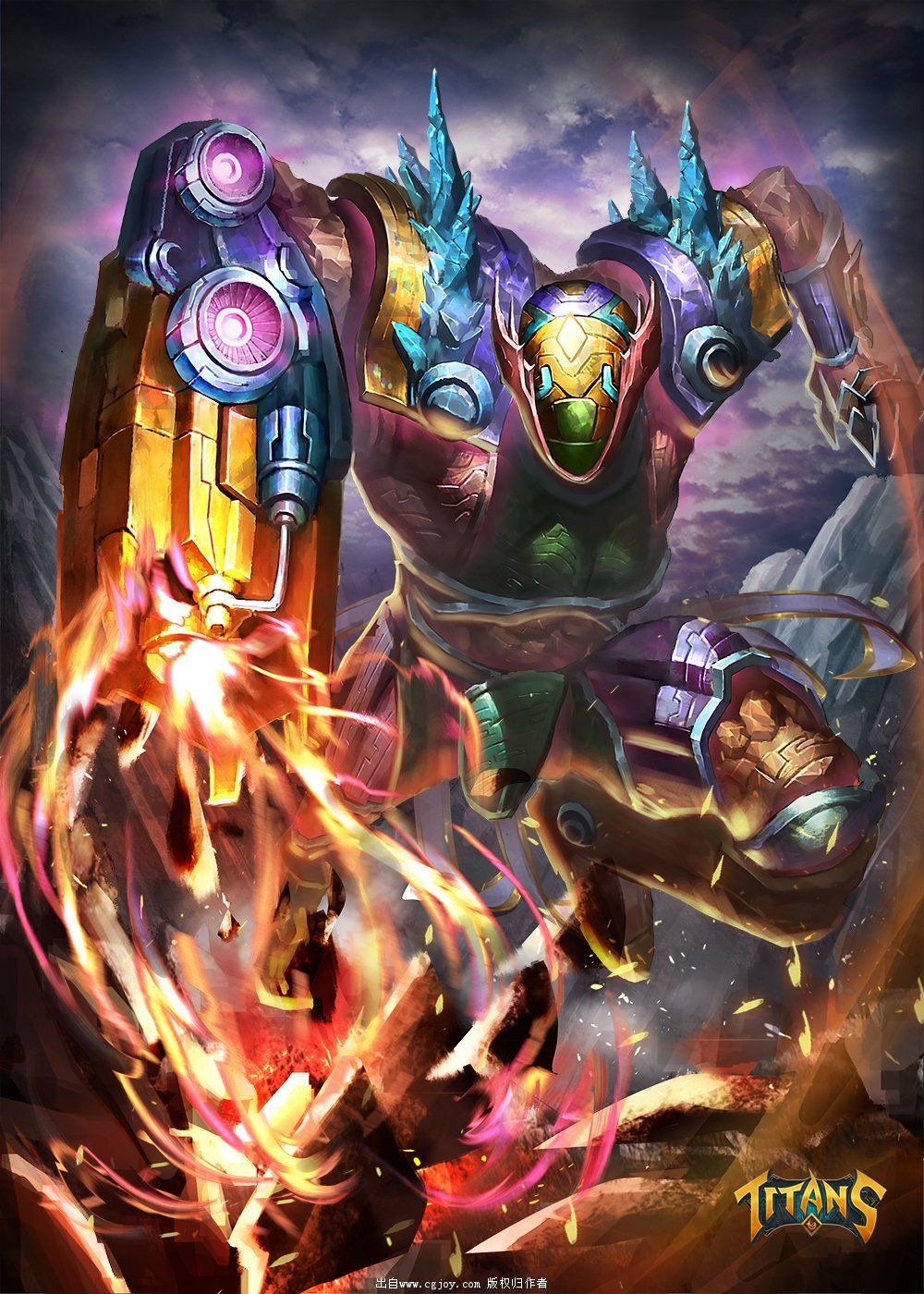 石头人1-角色原画-cg作品网 - cgjoy