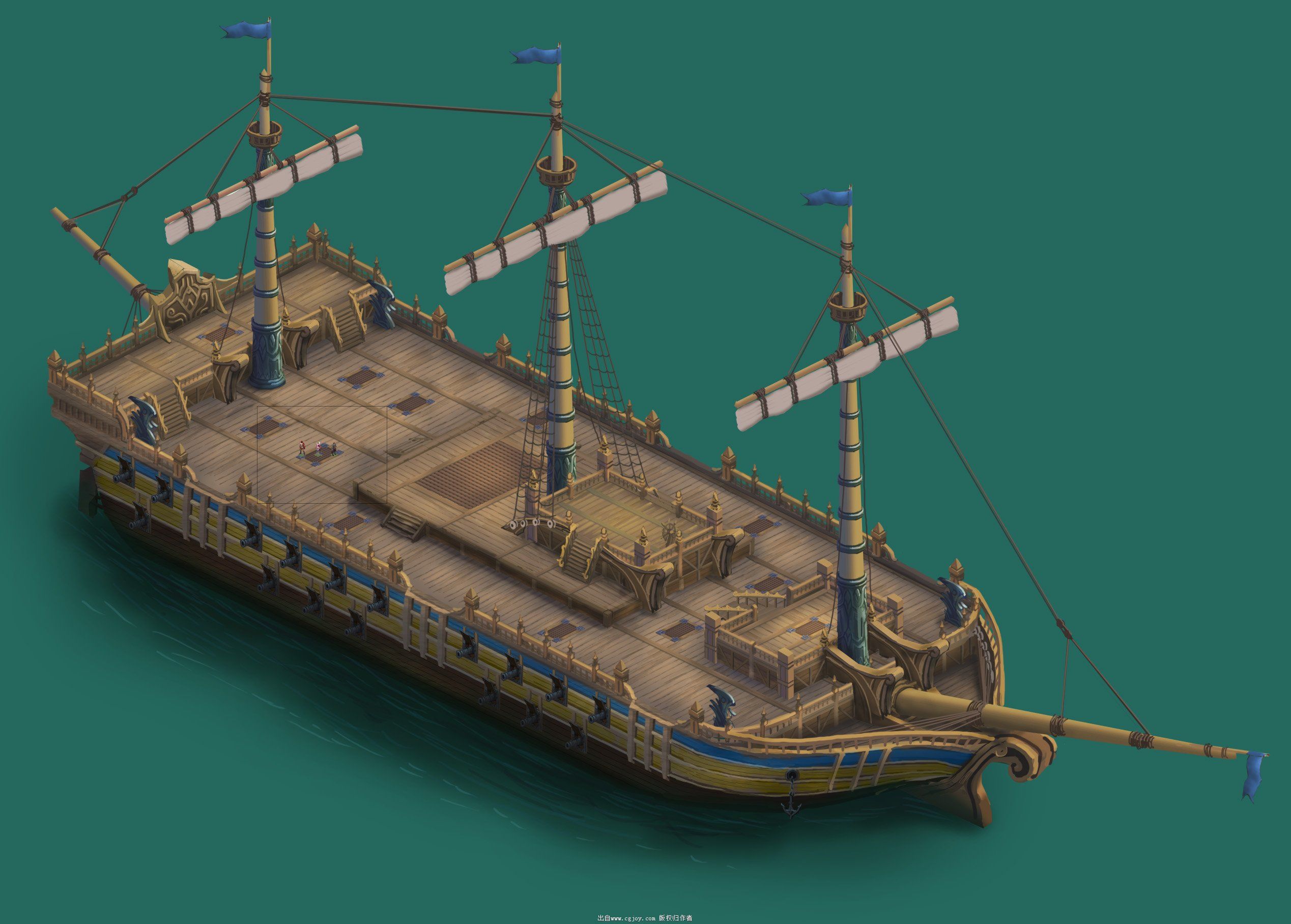 船-游戏动画-cg作品网 - cgjoy