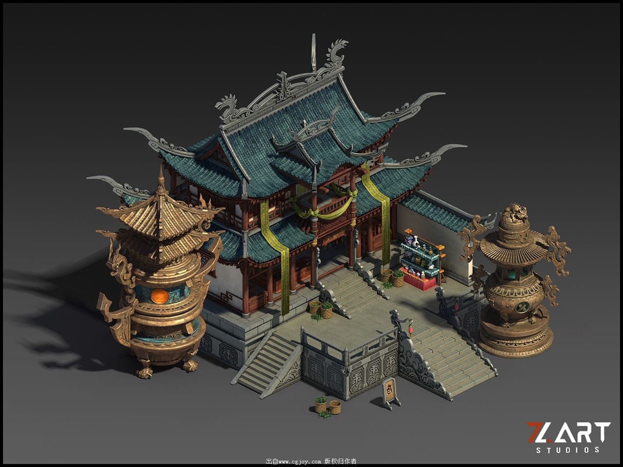 3d场景-场景原画-cg作品网 - cgjoy