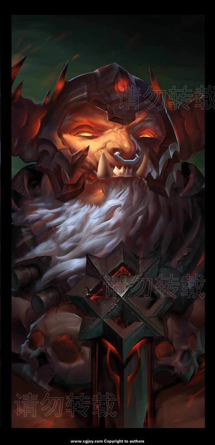 游戏原画牛头战士