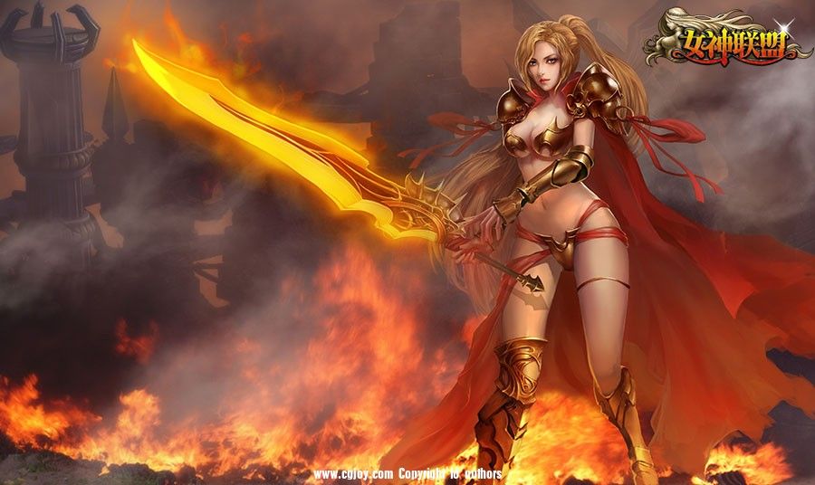 女神联盟-插画原画-cg作品网 - cgjoy