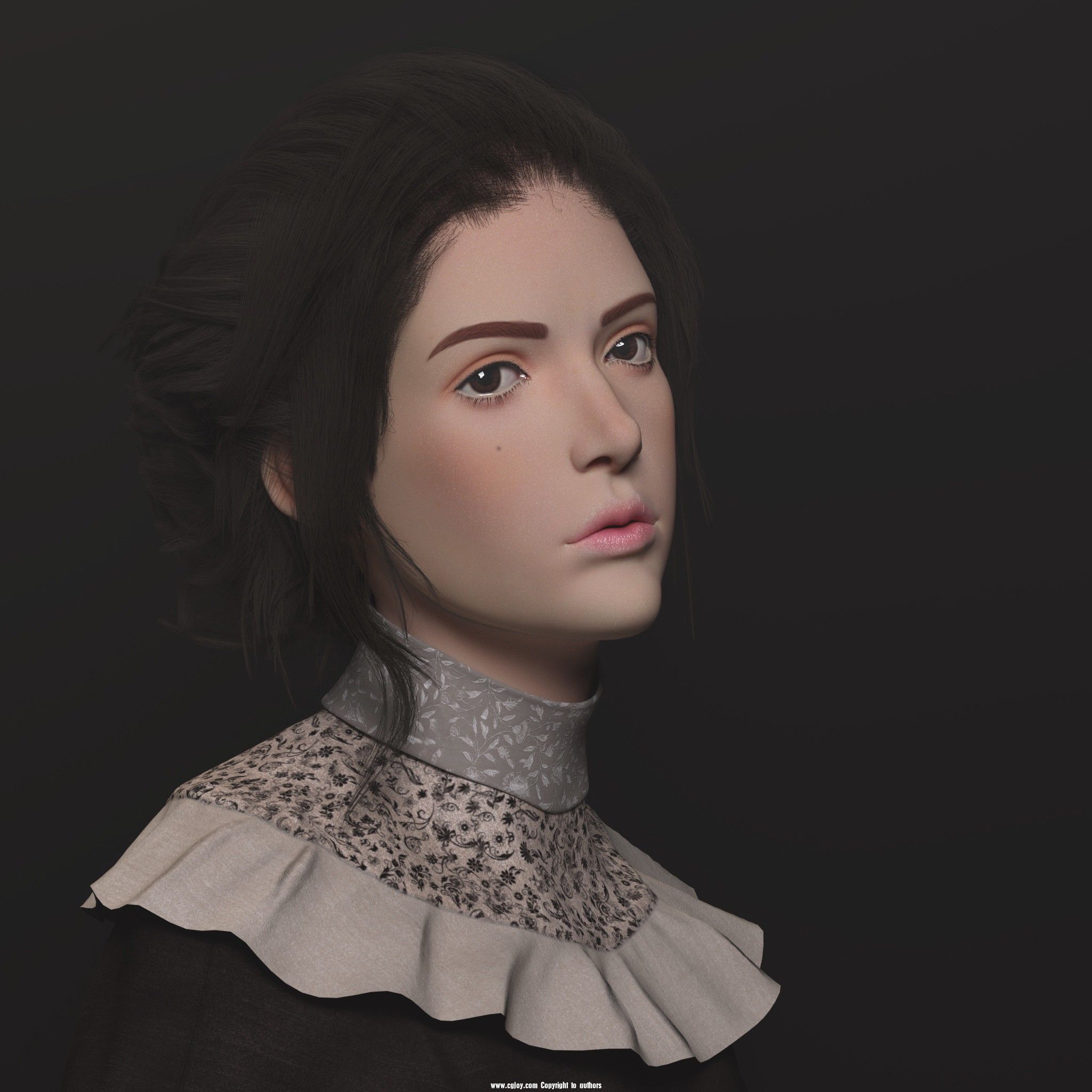 修女姐姐-角色模型-cg作品网 - cgjoy